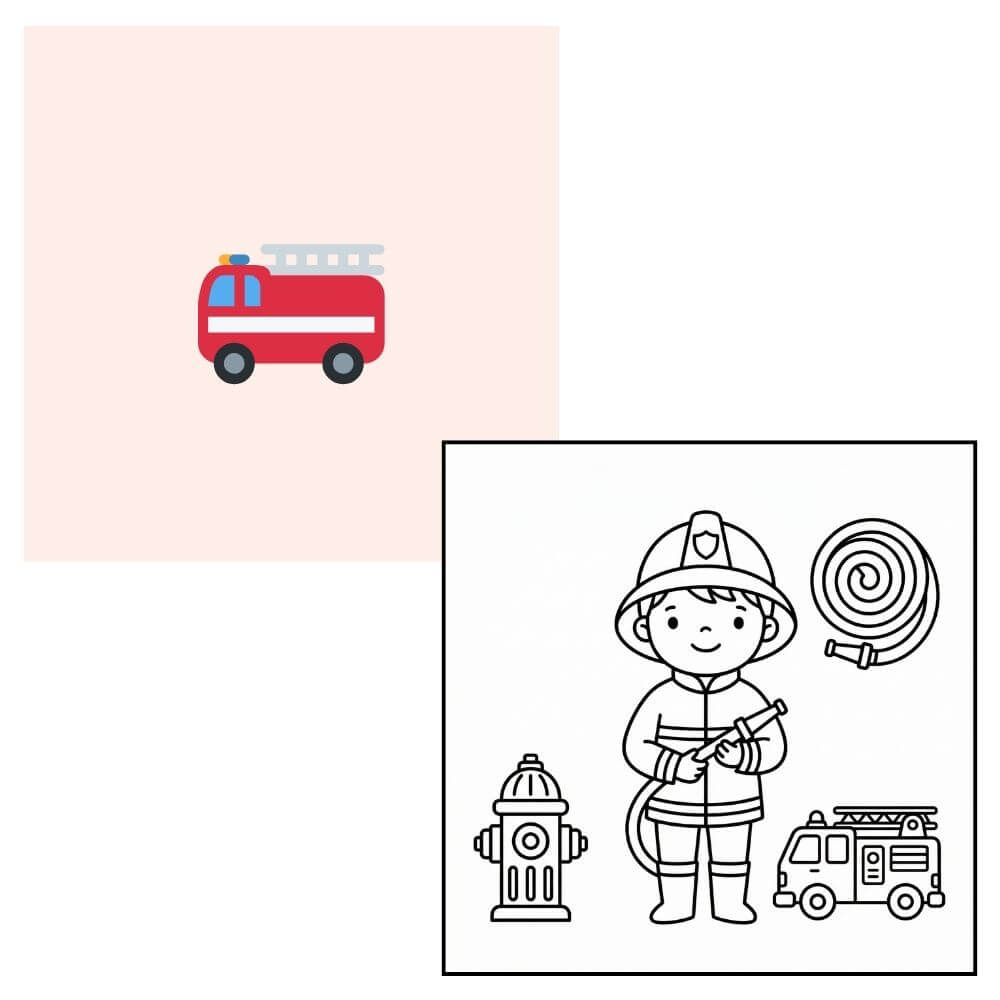 Esempio: tema verso disegno da colorare