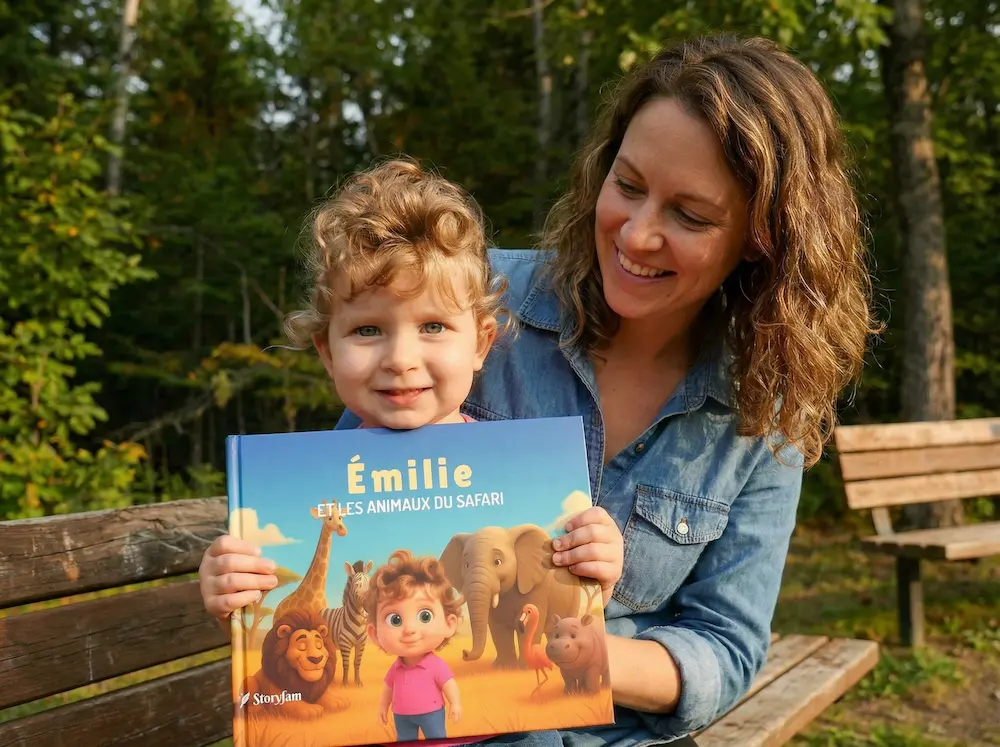 Livre personnalisé mettant en vedette un enfant