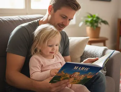 Parent lisant avec son enfant