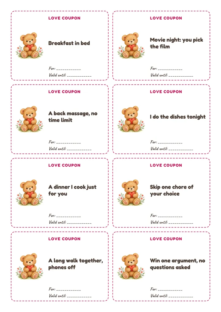 Printable: Teddy Bear