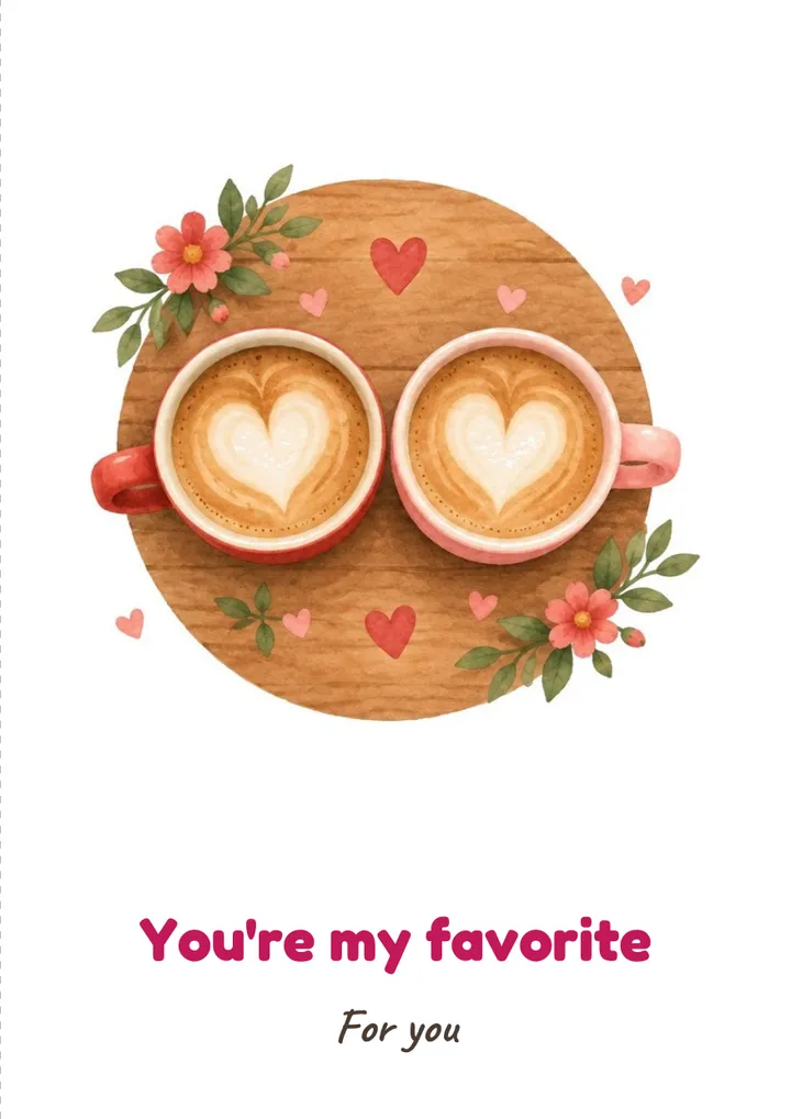 Printable: Two Coffees