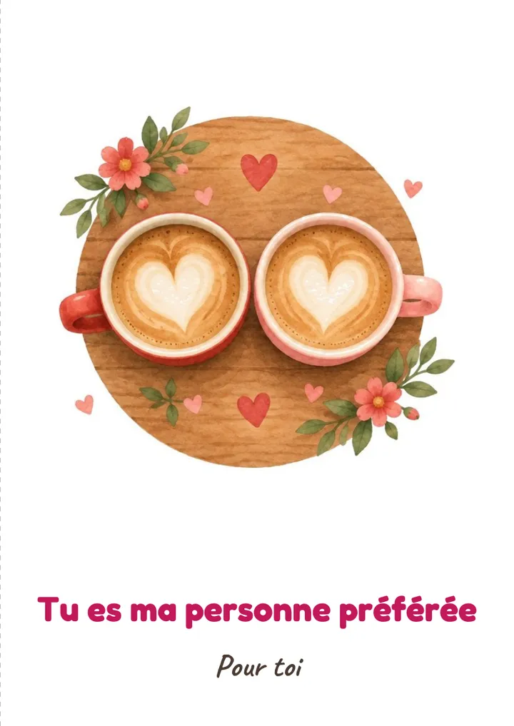 À imprimer : Les deux cafés