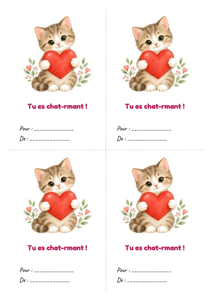 À imprimer : Le chaton