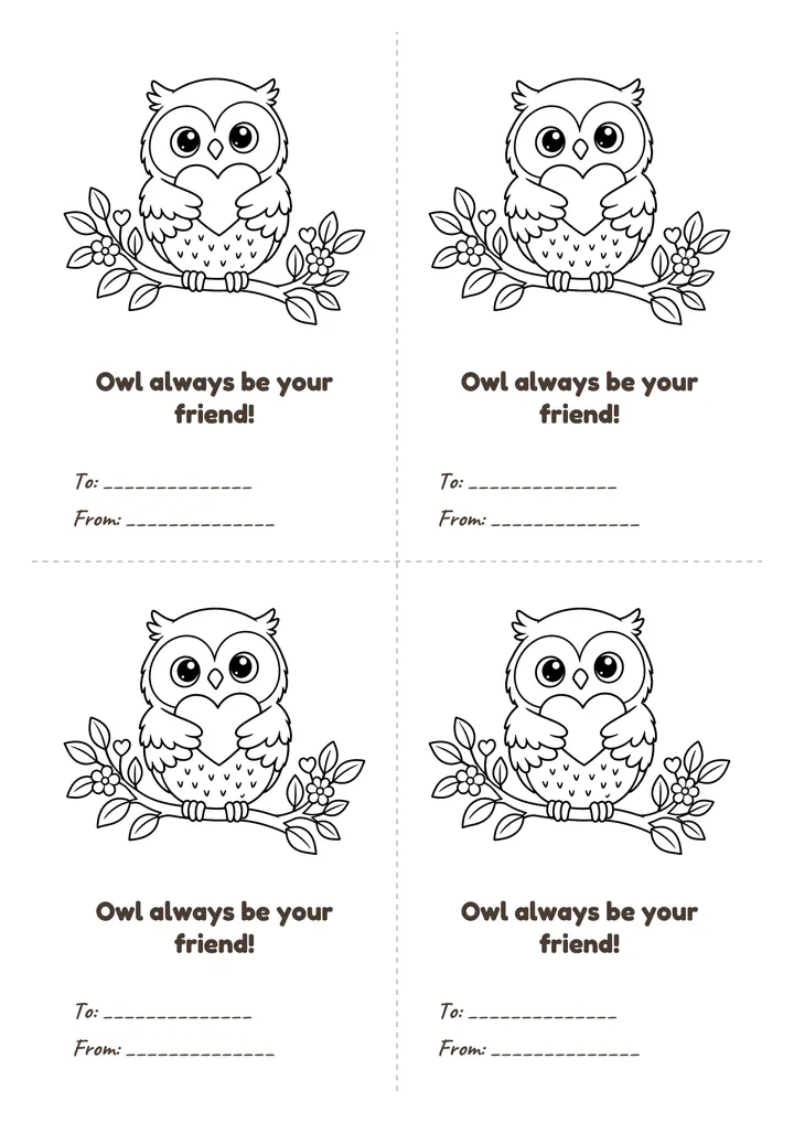 Printable: Owl (to color)