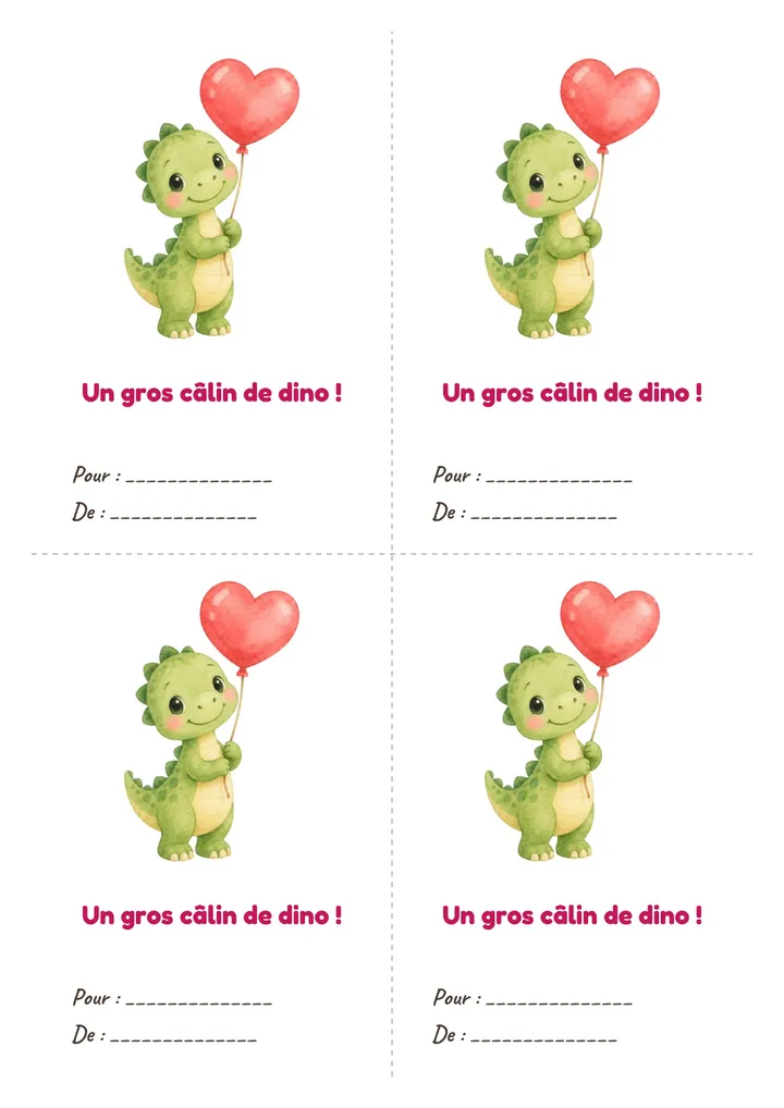À imprimer : Le dinosaure
