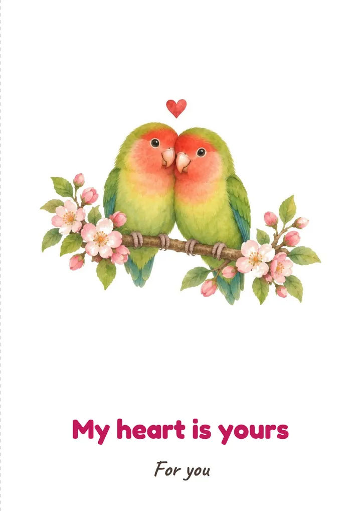 Printable: Lovebirds