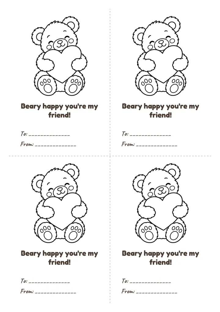 Printable: Teddy Bear (to color)