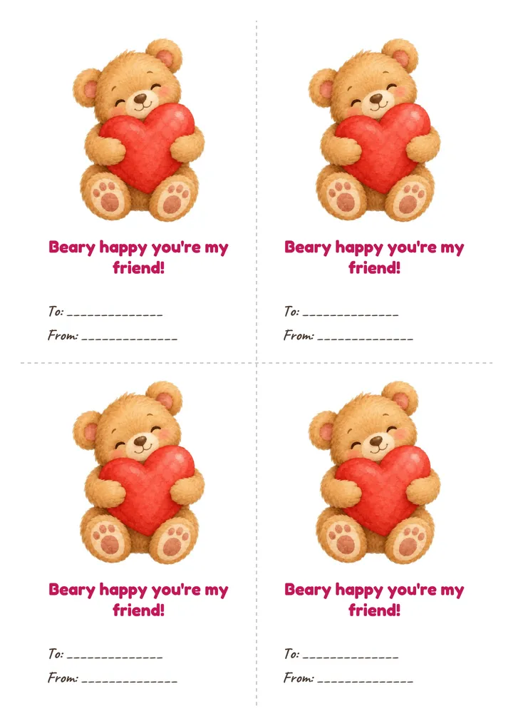 Printable: Teddy Bear