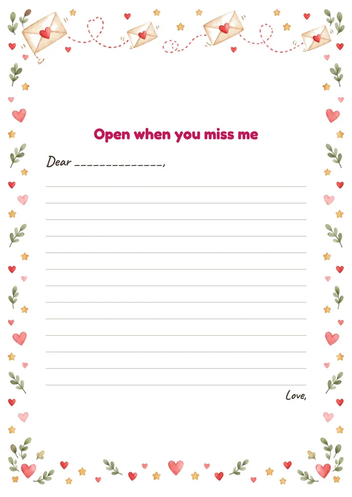 Printable: Flying Envelopes