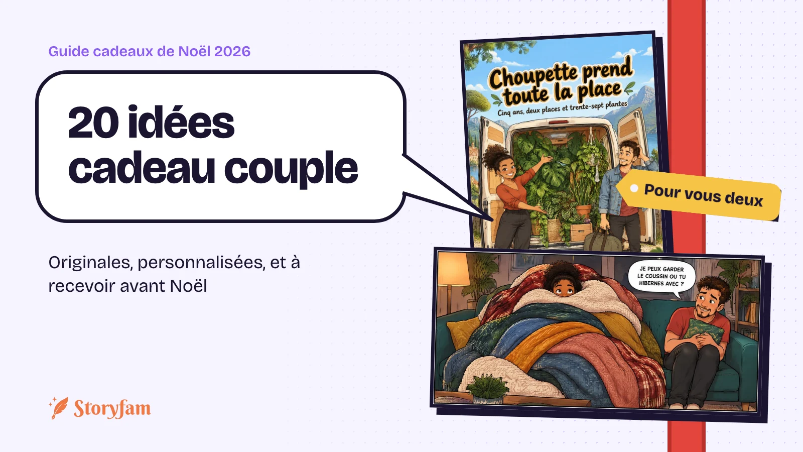 Idée cadeau couple : 20 idées originales pour Noël (et toute l'année)
