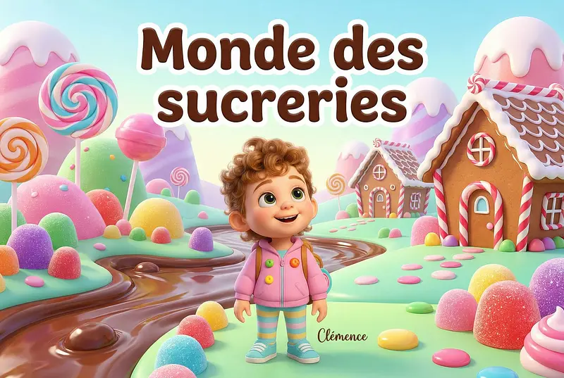 Copertina del libro personalizzato sul tema Il mondo dei dolci
