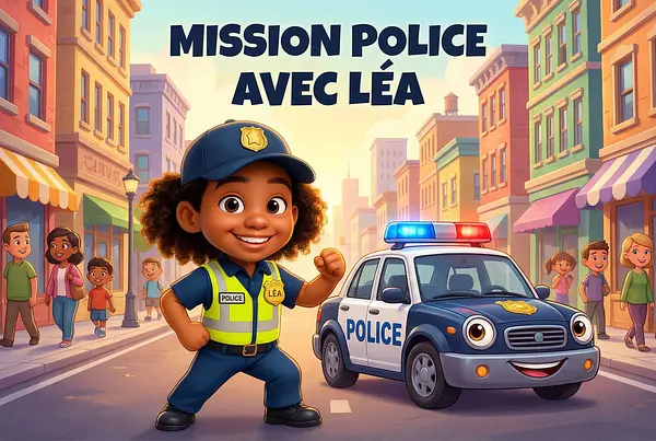 Personalized book cover on theme Police