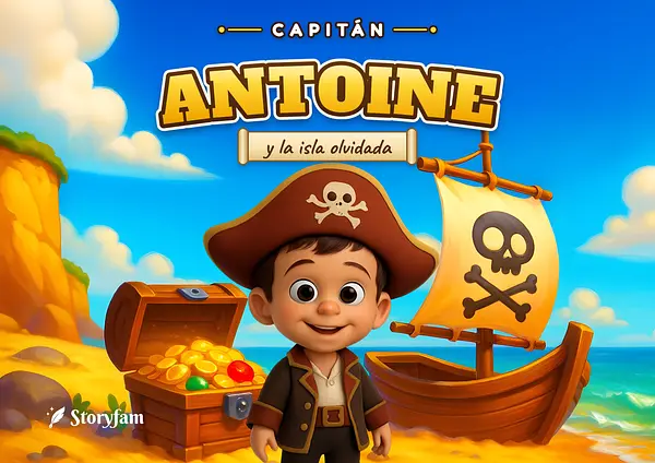 Portada del libro personalizado sobre el tema Piratas