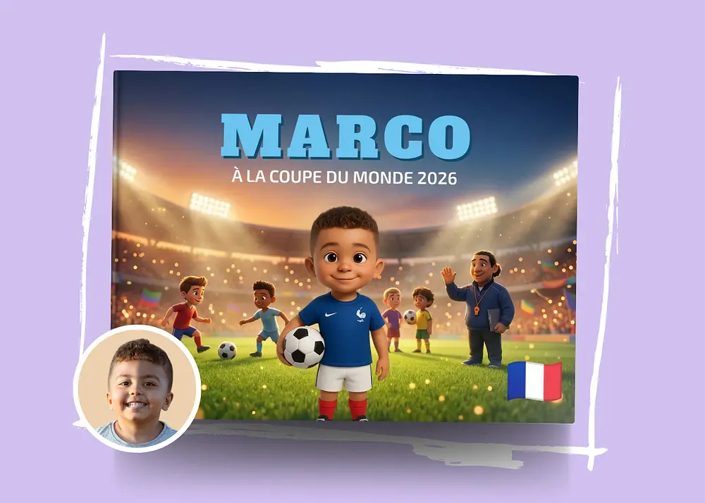 Livre personnalisé - À la Coupe du Monde 2026