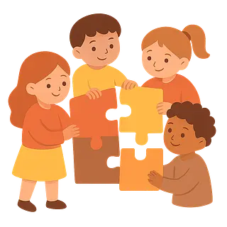 Icône de la valeur éducative Travail d’équipe