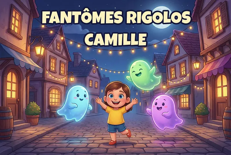 Couverture du livre personnalisé sur le thème Fantômes rigolos