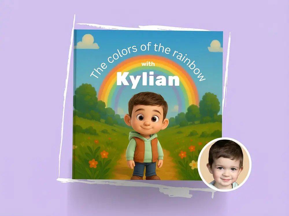 Personalized book - Rainbow colors