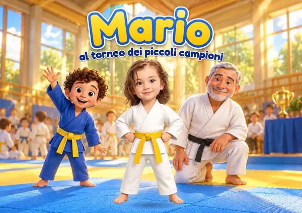 Copertina del libro personalizzato sul tema Judo