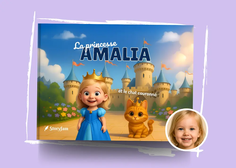 Livre personnalisé - La Princesse et le Chat