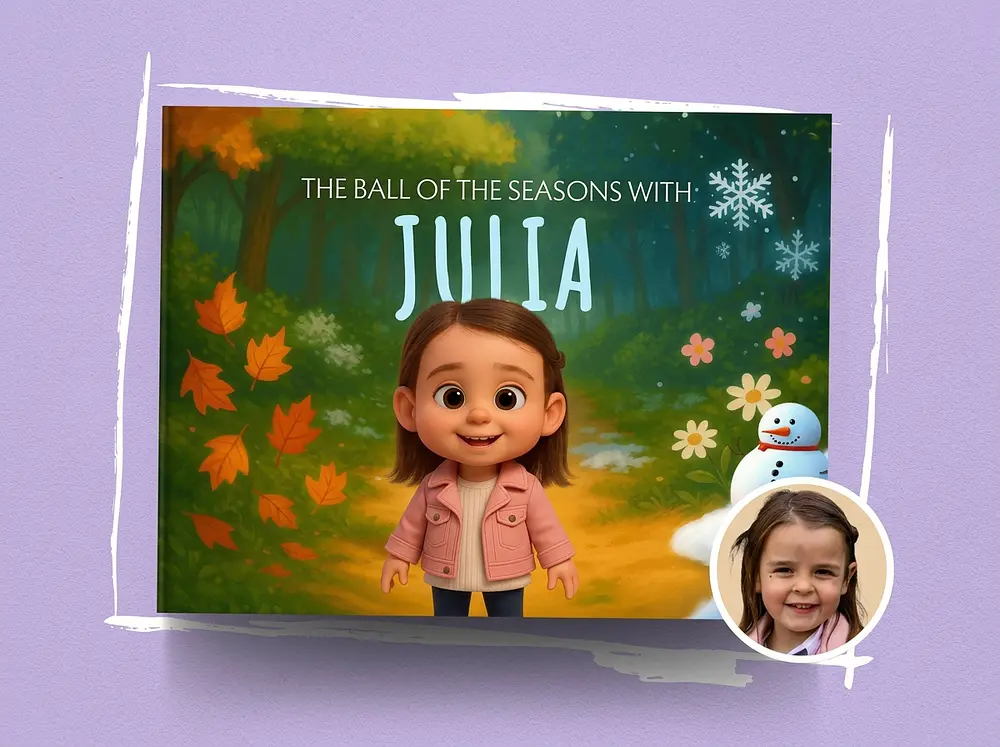 Personalized book - Le bal des saisons