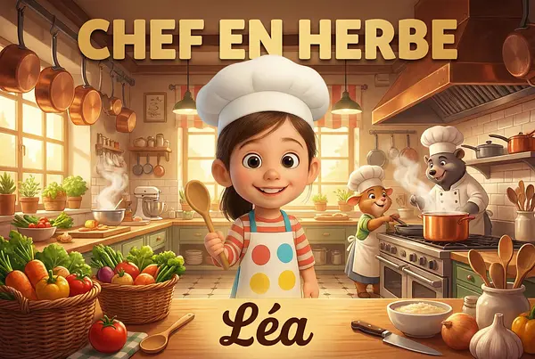 Umschlag des personalisierten Buches zum Thema Chefköche