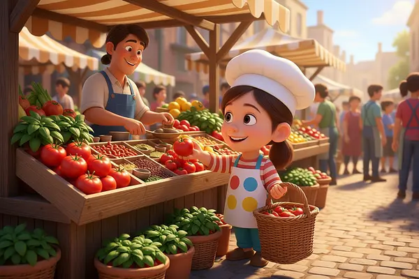 Illustration d'une page interne du livre personnalisé au sujet de Chefs cuisiniers