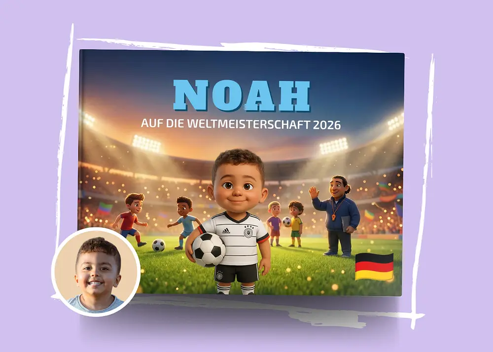 Personalisiertes Buch - Bei der Weltmeisterschaft 2026