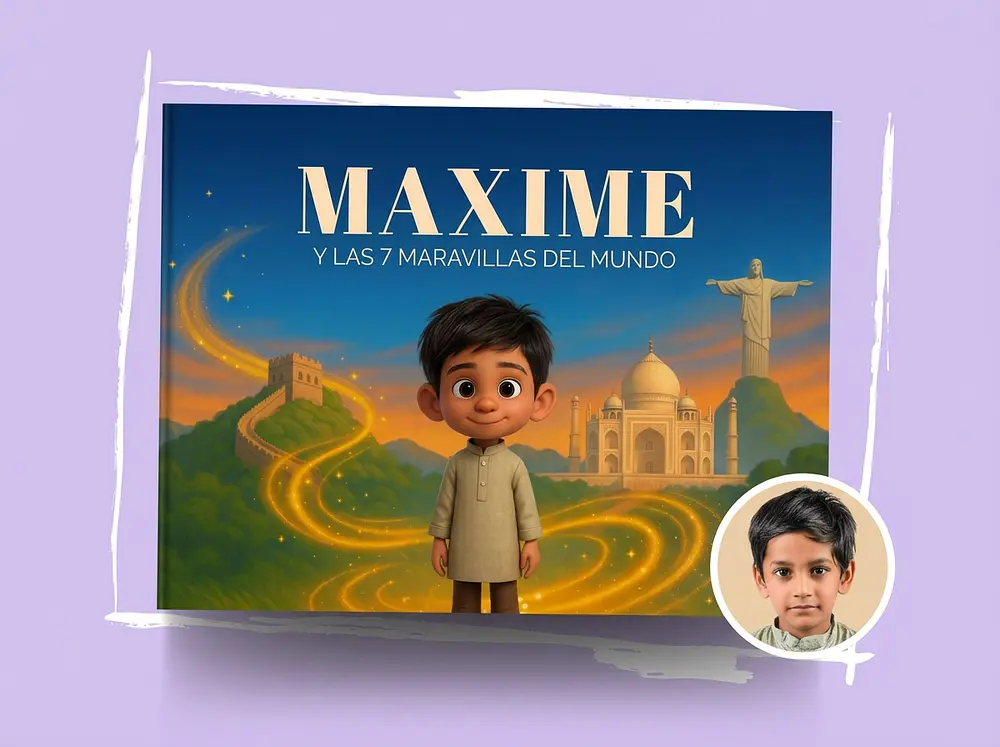 Libro personalizado - Viaje a las 7 Maravillas