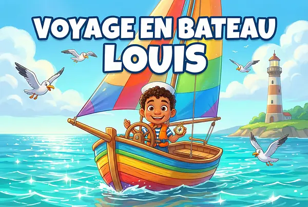 Copertina del libro personalizzato sul tema Gita in barca