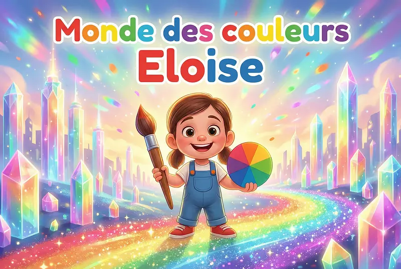 Portada del libro personalizado sobre el tema Mundo de colores
