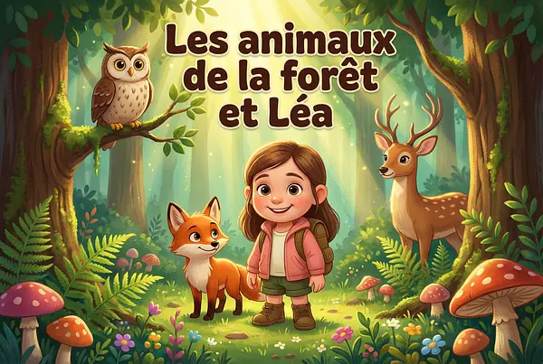 Portada del libro personalizado sobre el tema Animales del bosque