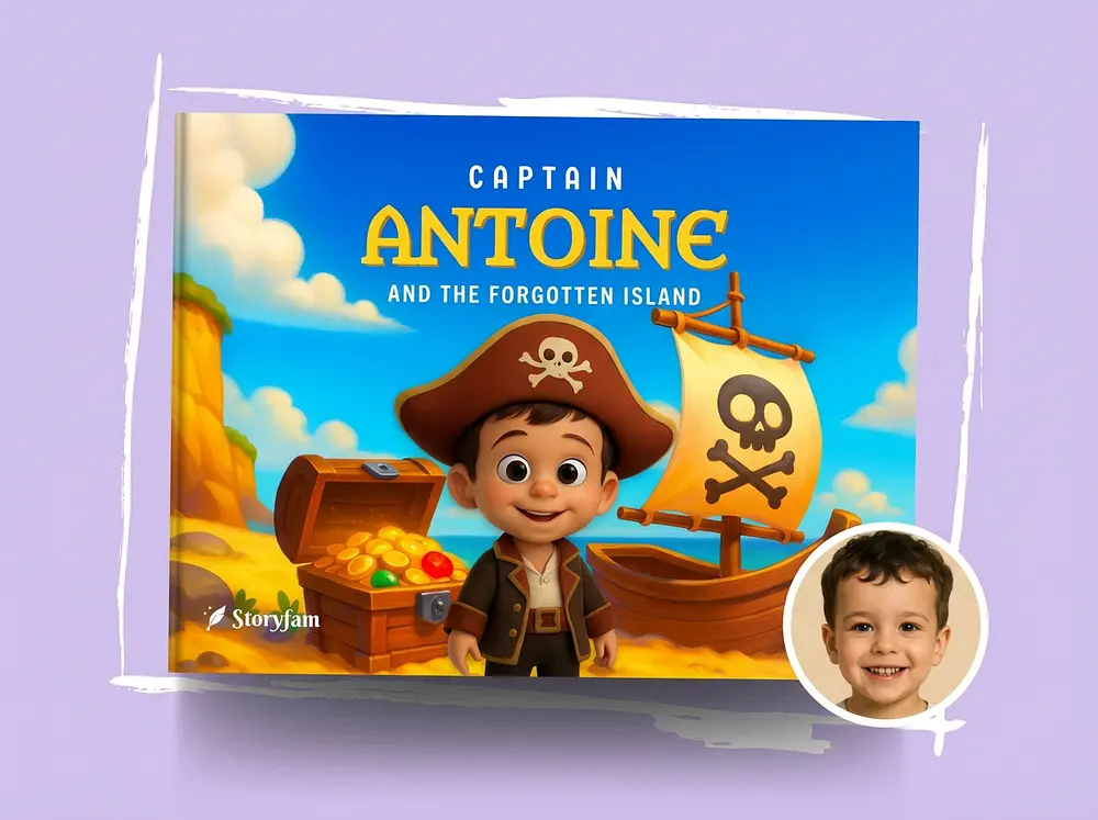 Personalized book - The forgotten island of pirates