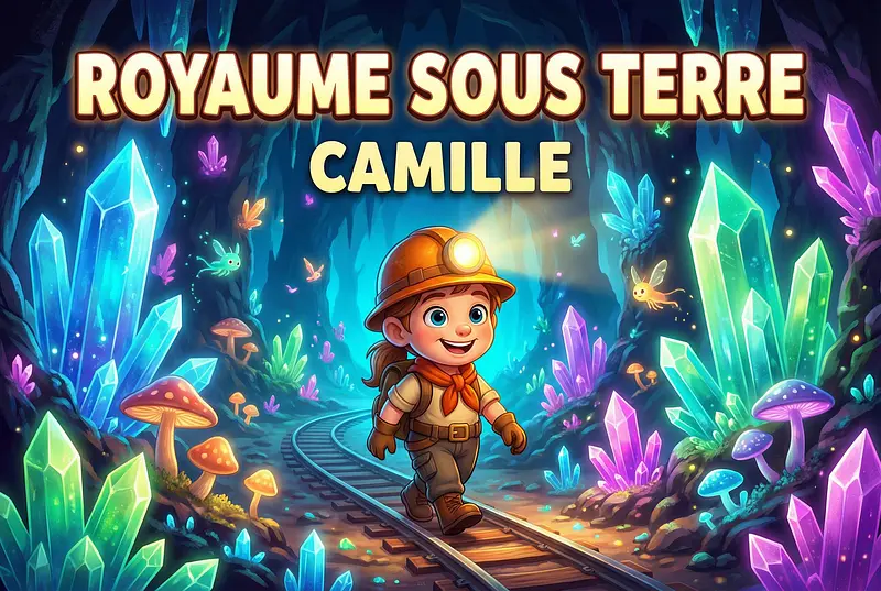 Couverture du livre personnalisé sur le thème Royaume sous terre