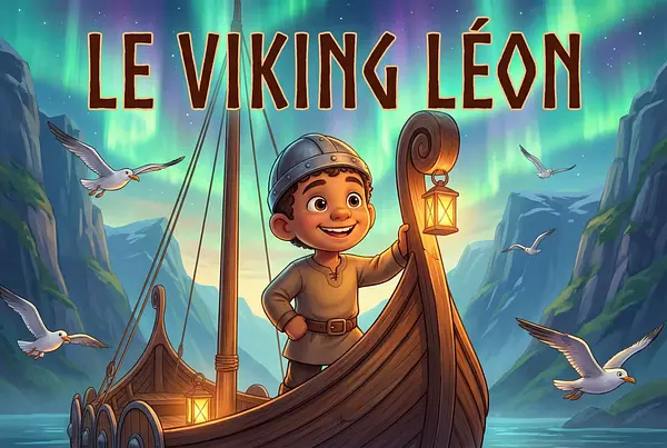 Personalized book cover on theme Vikings