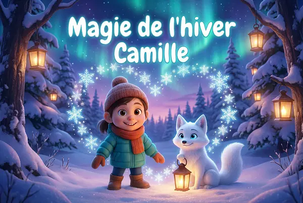 Copertina del libro personalizzato sul tema La magia dell'inverno