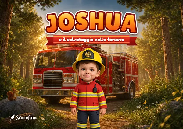 Copertina del libro personalizzato sul tema Vigili del fuoco