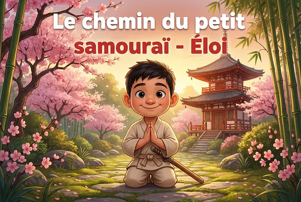 Personalized book cover on theme Samurai