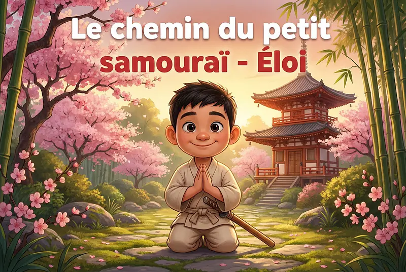 Couverture du livre personnalisé sur le thème Samouraï