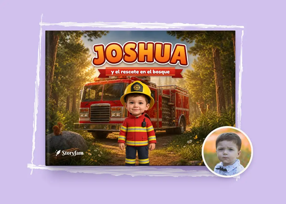 Libro personalizado - El rescate durante el incendio forestal