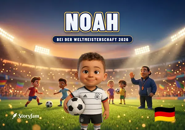 Umschlag des personalisierten Buches zum Thema Fußball