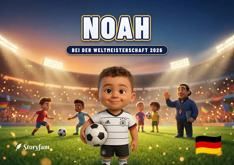 Umschlag des personalisierten Buches zum Thema Fußball