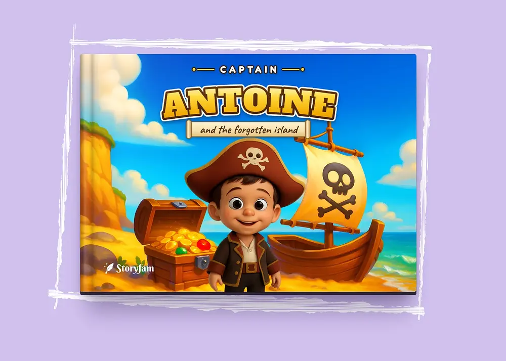 Personalized book - The forgotten island of pirates